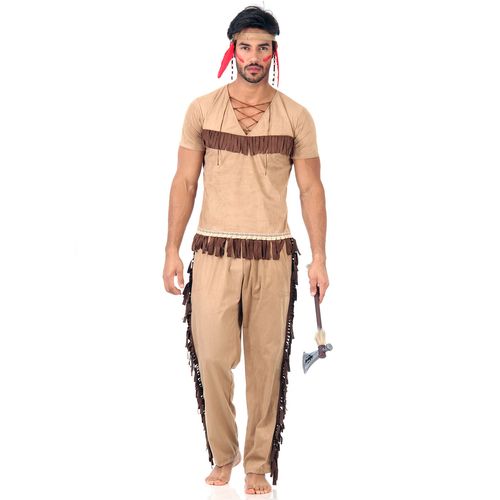 Fantasia Índio Americano Adulto e Infantil - Carnaval