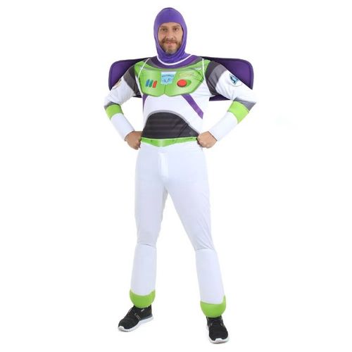 Fantasia Buzz Lightyear Adulto e Infantil com Asas - Toy Story