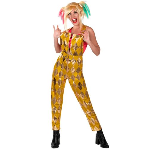 Fantasia Arlequina Macacão Aves de Rapina Adulto e Infantil