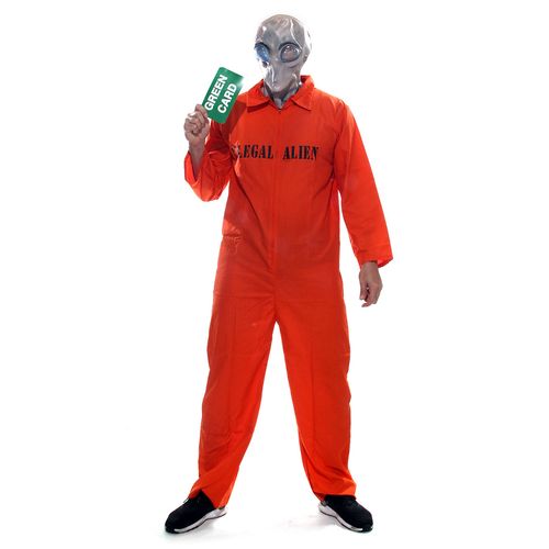 Fantasia Alien Presidiário Adulto e Infantil P/ Halloween