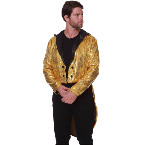 Casaco Dourado Domador de Leão Fantasia Adulto e Infantil