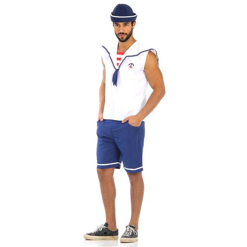 Fantasia Marinheiro Verão Adulto e Infantil - Carnaval