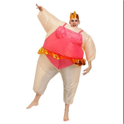 Fantasia Inflável Bailarina Sumô Adulto e Infantil