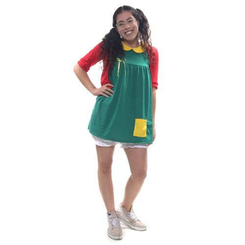 Fantasia Chiquinha com Culote Adulto e Infantil - Turma do Chaves