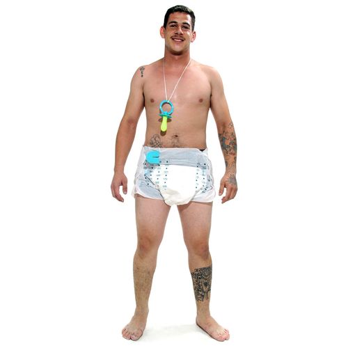 Fantasia Bebezão Kit Com Fralda E Chupeta Abrakadabra