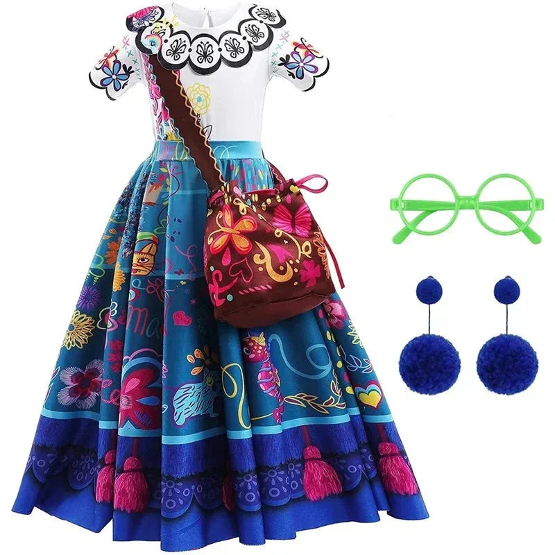 Vestido Infantil e Adulto Mirabel Madrigal - Encanto